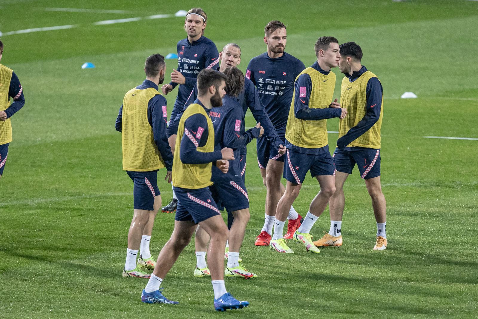 Trening reprezentacije Hrvatske u Gradskom vrtu