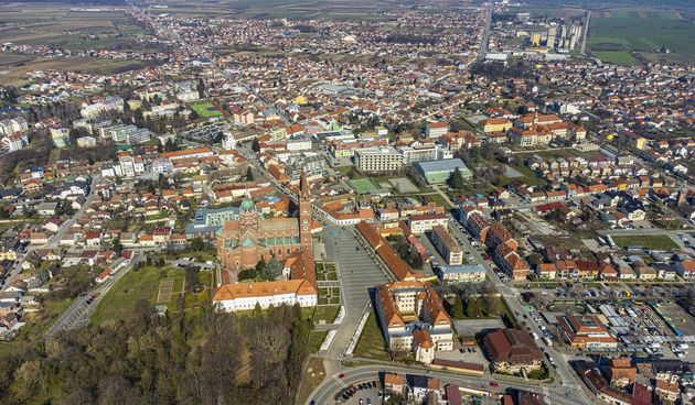 grad đakovo iz zraka