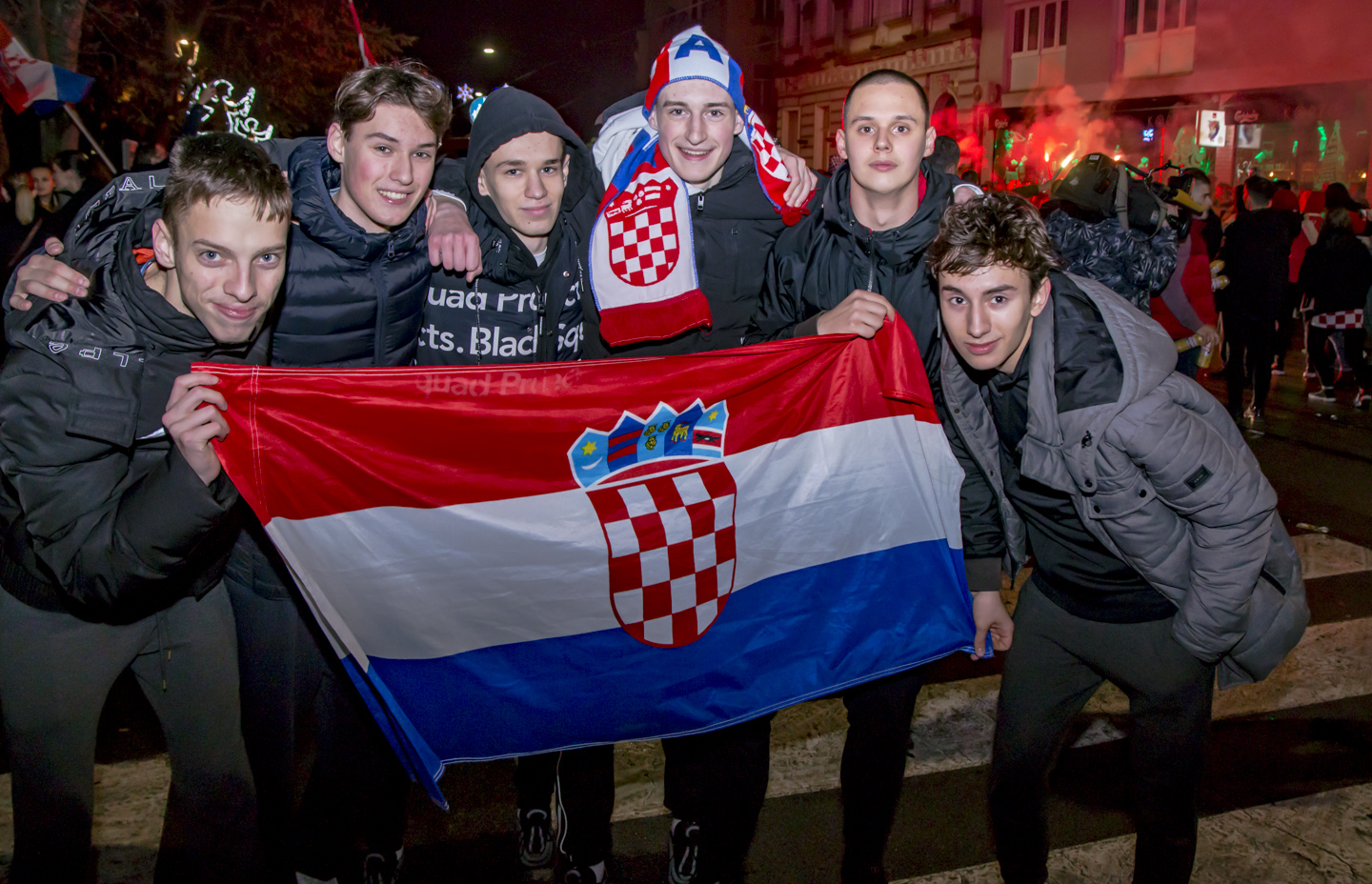 Slavlje u Osijeku nakon pobjede nad Brazilom 2022.