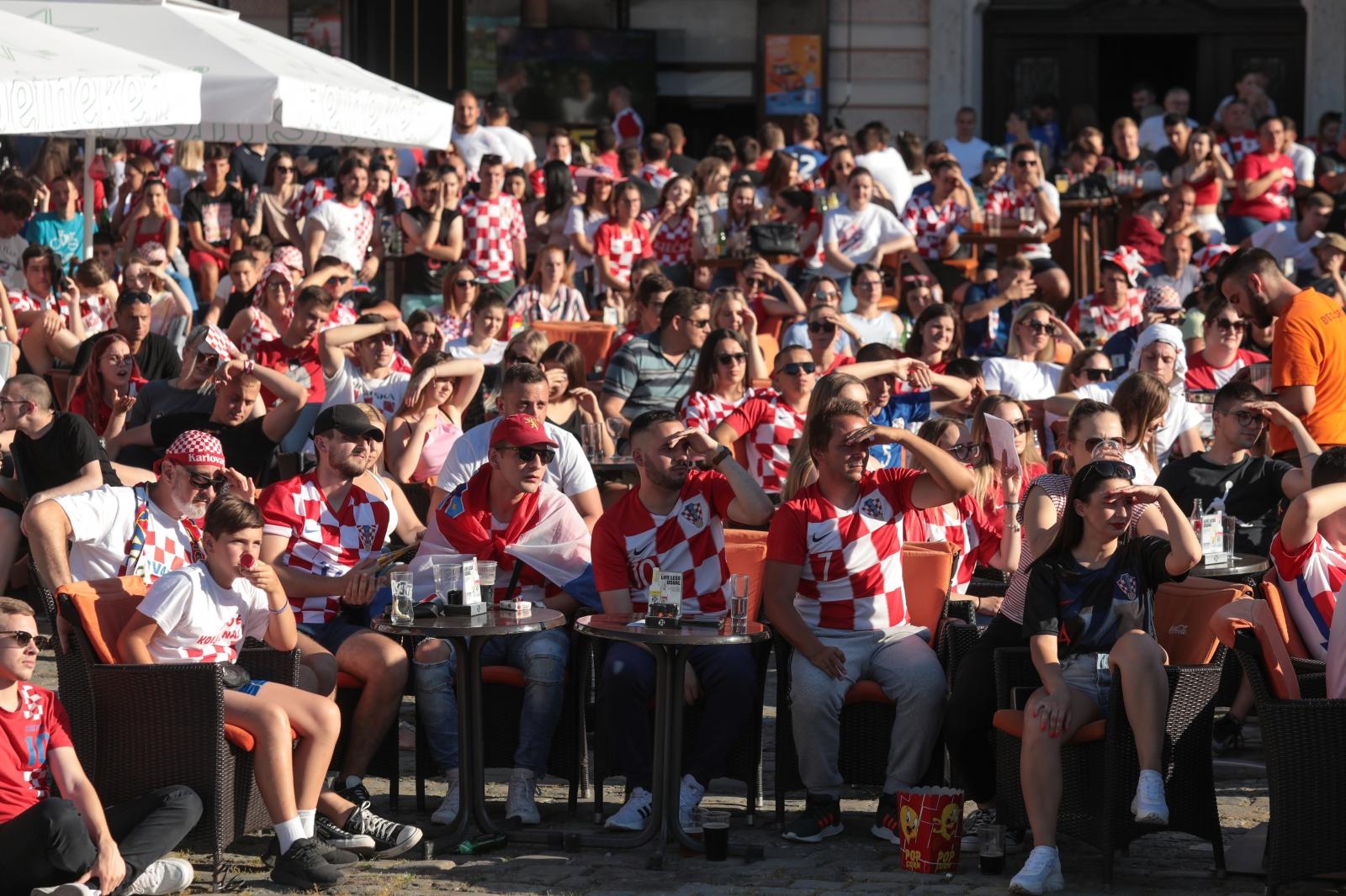 EURO 2020: Gledanje utakmice Hrvatska-Španjolska u Tvrđi