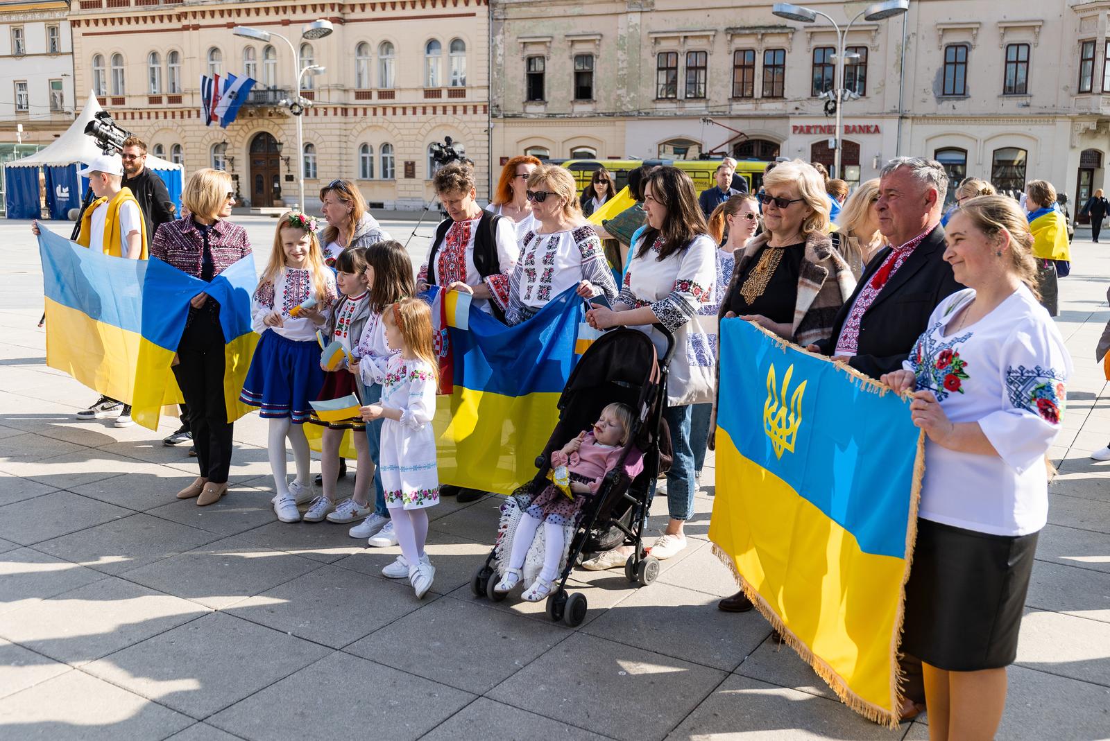 U Osijeku održan skup potpore Ukrajini