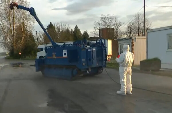 dezinfekcija na graničnom prijelazu duboševica