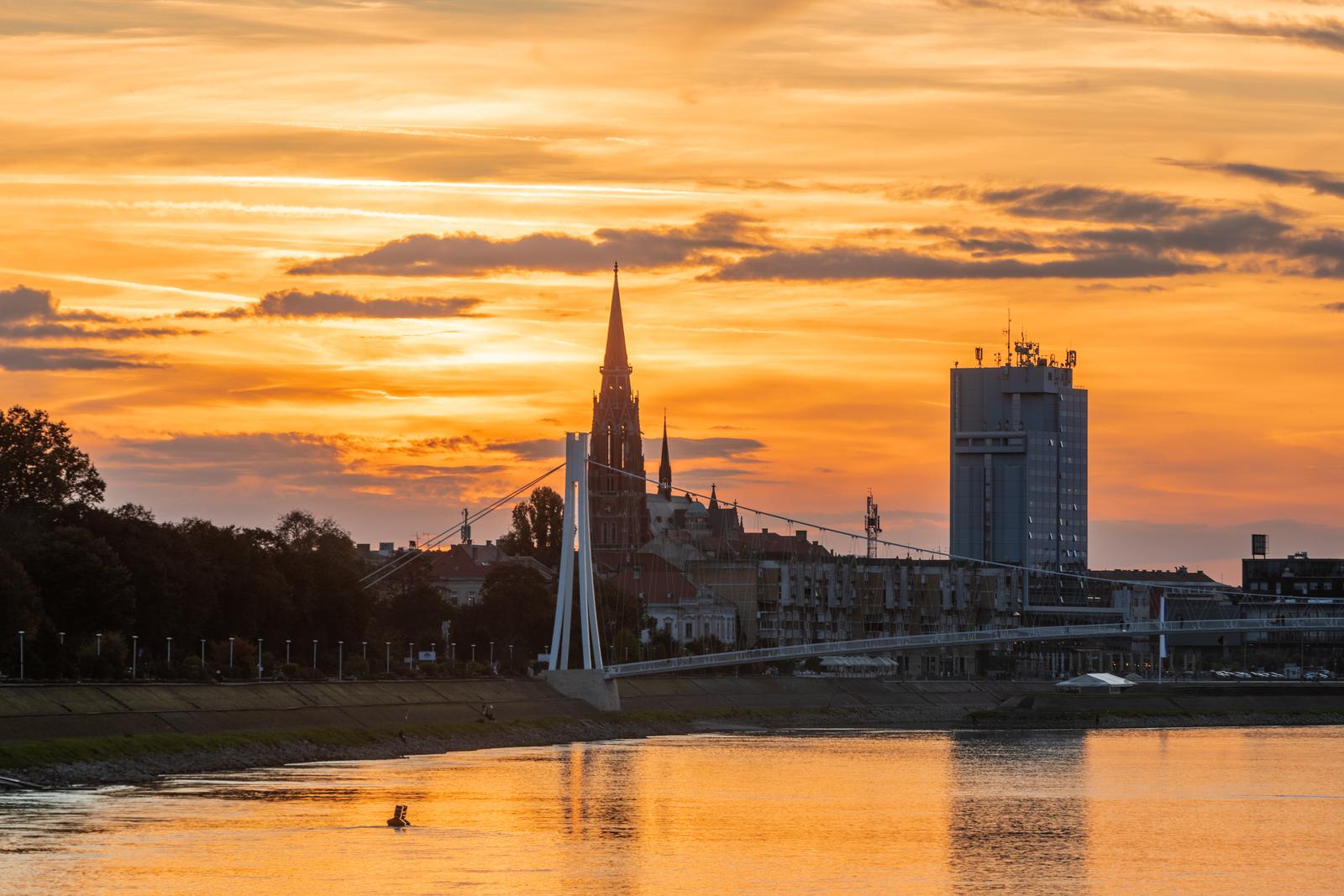 Zalazak sunca iznad Osijeka