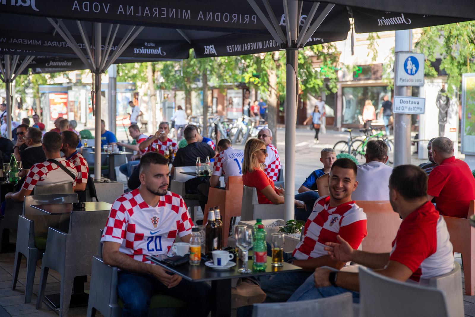 Navijači u središtu Osijeka