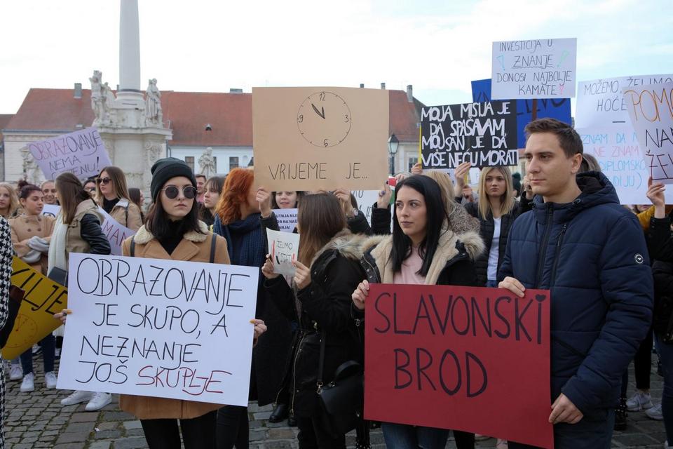 Prosvjedovali studenti Socijalnog rada, traže diplomski studij