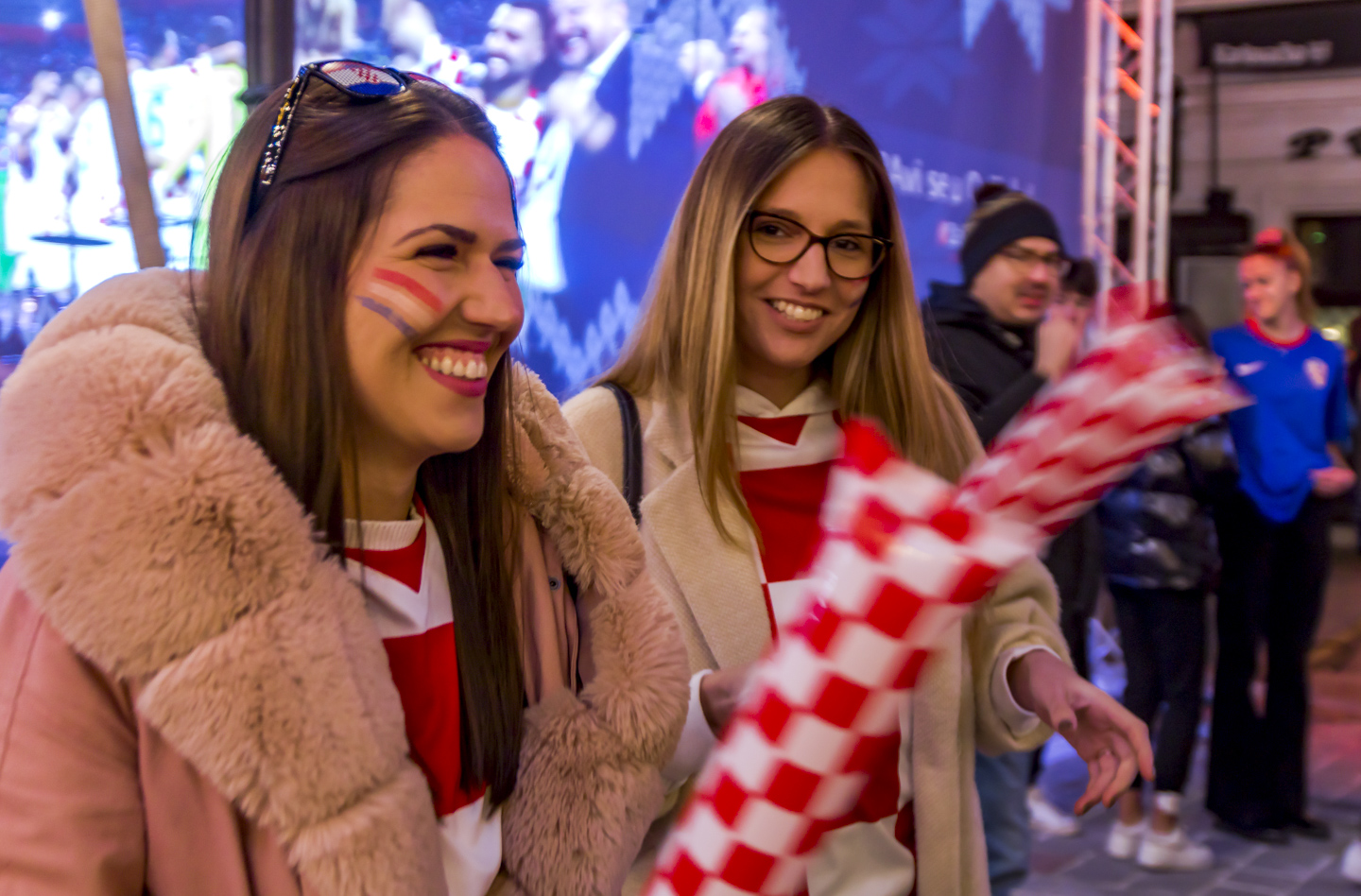 Slavlje nakon pobjede Hrvatske