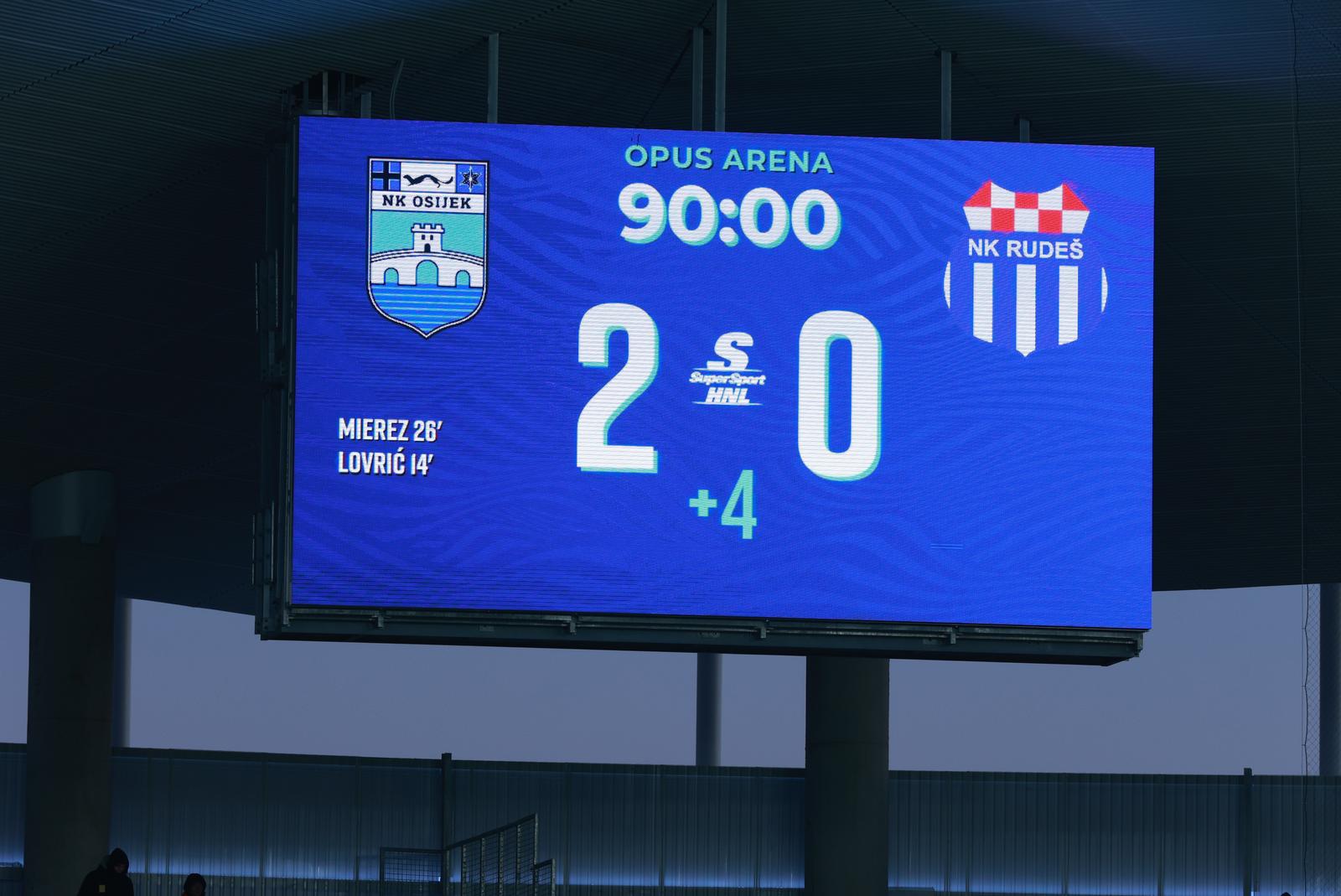 NK Osijek – NK Rudeš 2:0