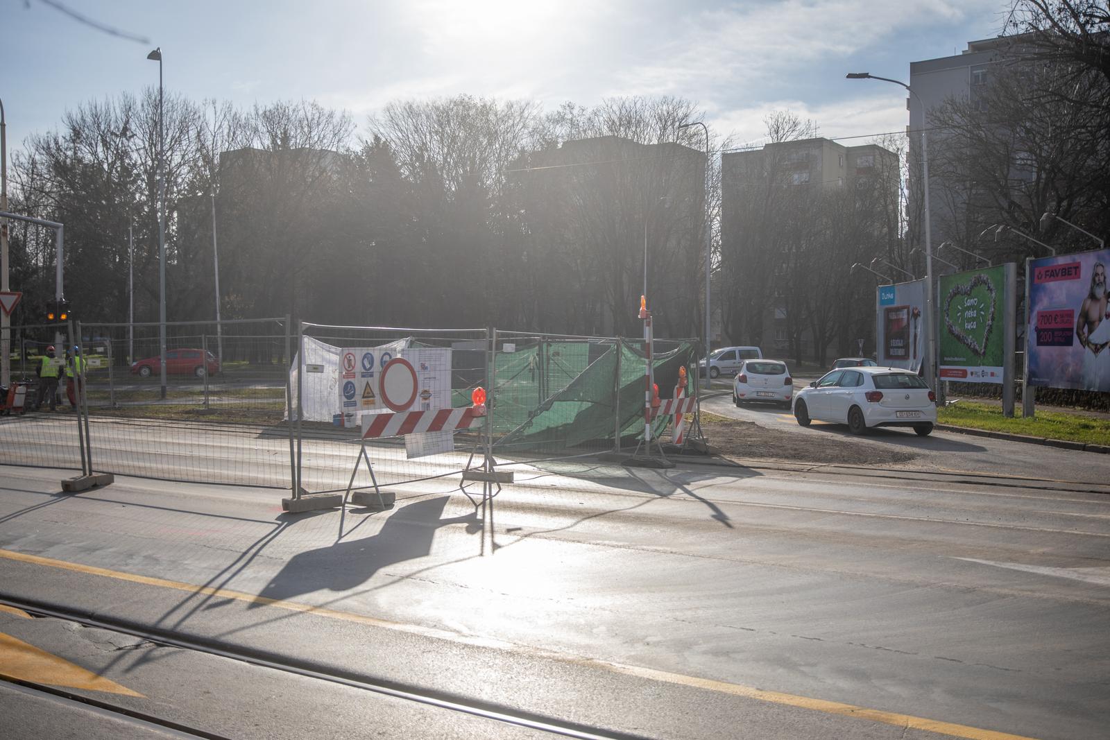 Privremeni kružni tok na križanju Trpimirove i Europske avenije