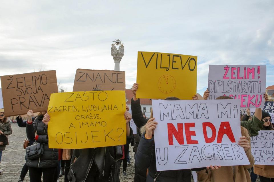 Prosvjedovali studenti Socijalnog rada, traže diplomski studij