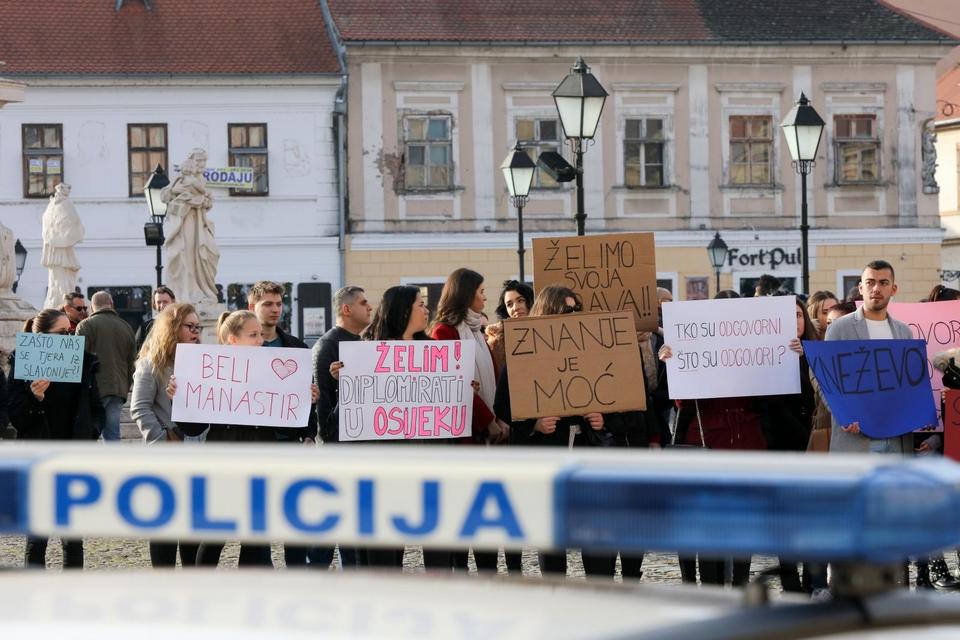 Prosvjedovali studenti Socijalnog rada, traže diplomski studij