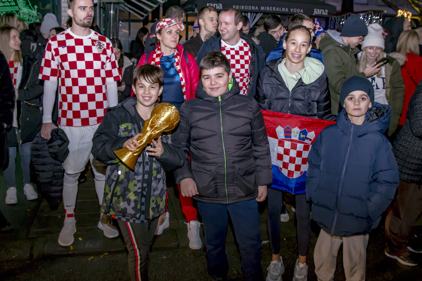 Slavlje u Osijeku nakon pobjede nad Brazilom 2022.