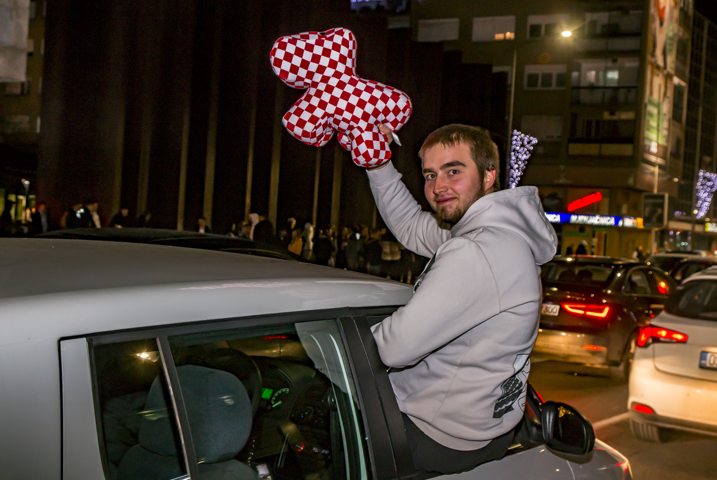 Slavlje nakon pobjede Hrvatske