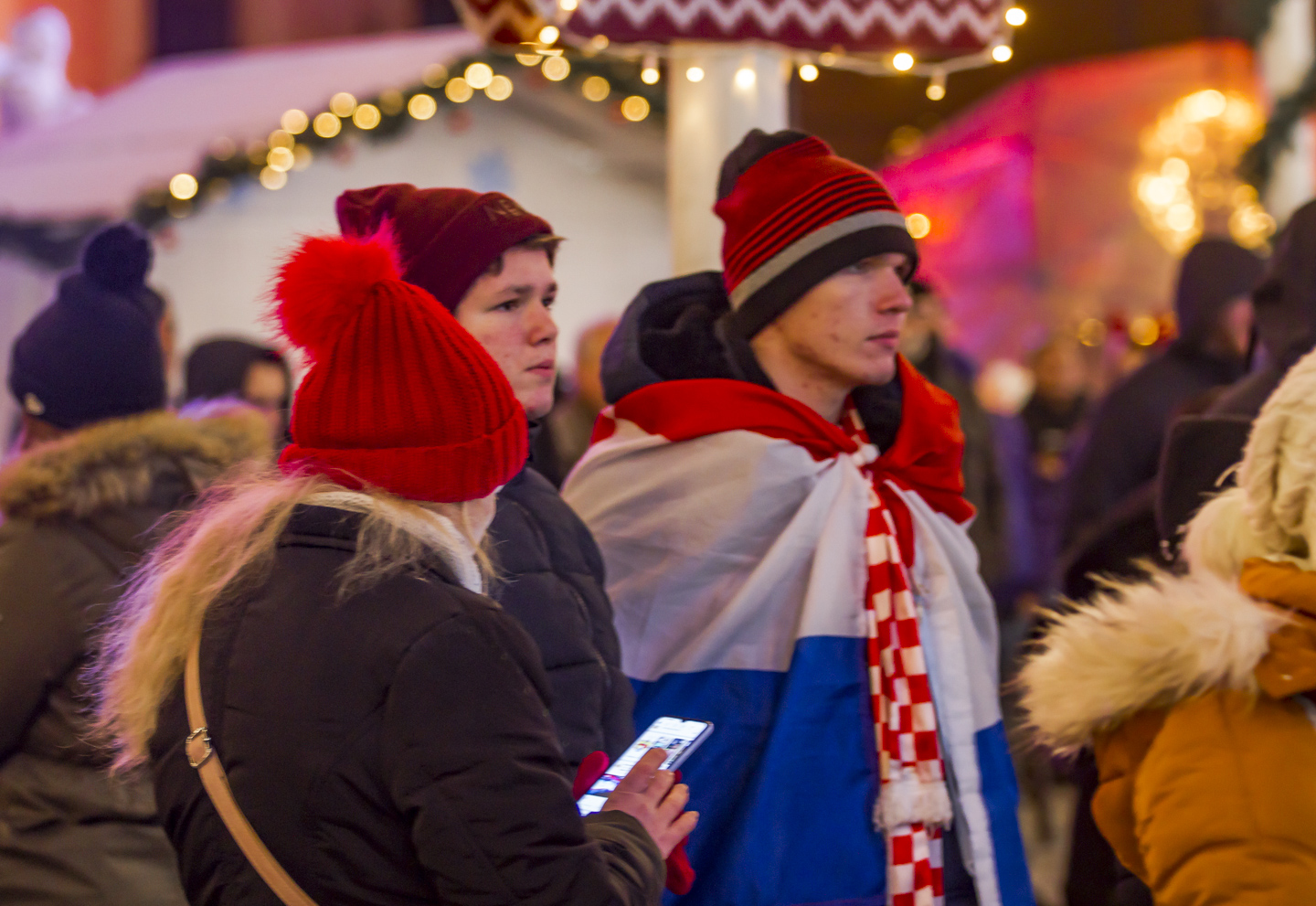 Slavlje nakon pobjede Hrvatske