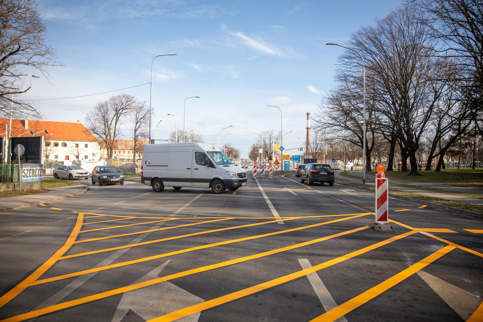 Privremeni kružni tok na križanju Trpimirove i Europske avenije
