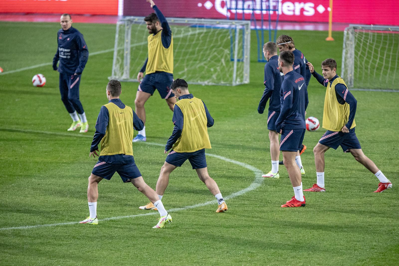 Trening reprezentacije Hrvatske u Gradskom vrtu