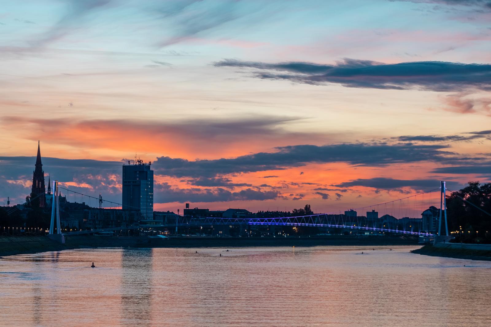 Zalazak sunca iznad Osijeka