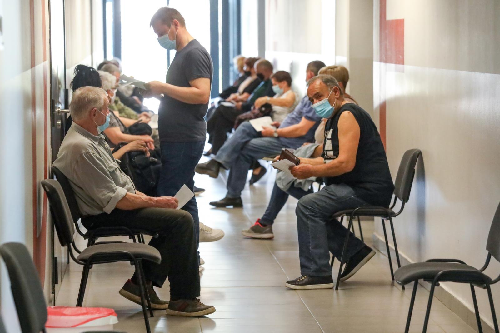U dvorani Gradski vrt građani se cijepili protiv korone