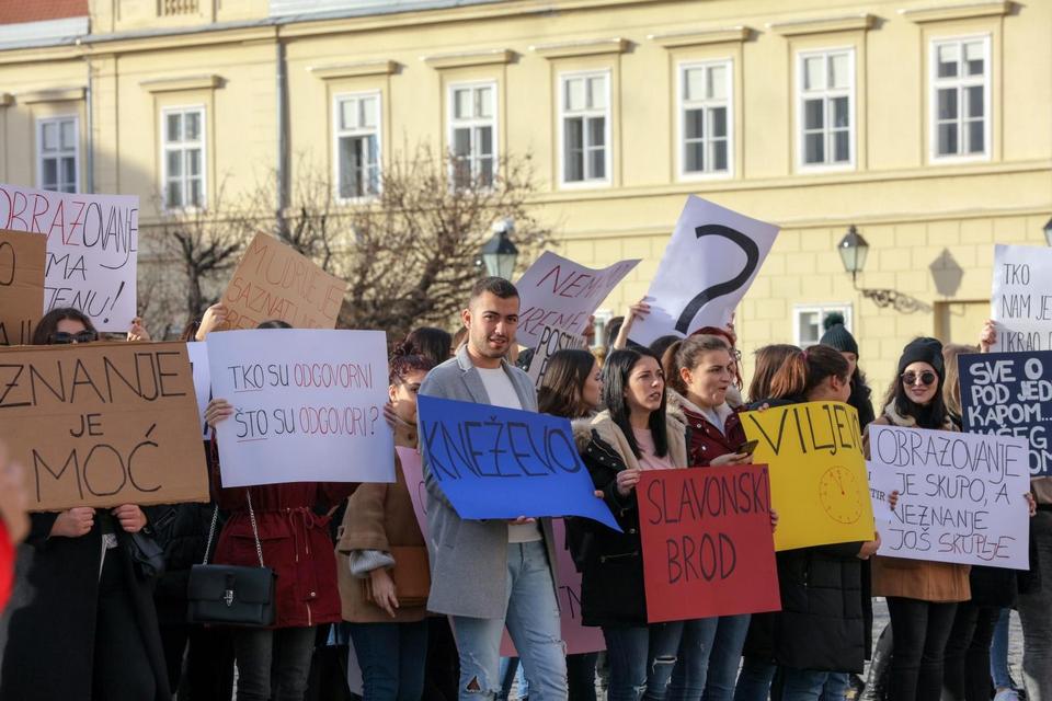 Prosvjedovali studenti Socijalnog rada, traže diplomski studij