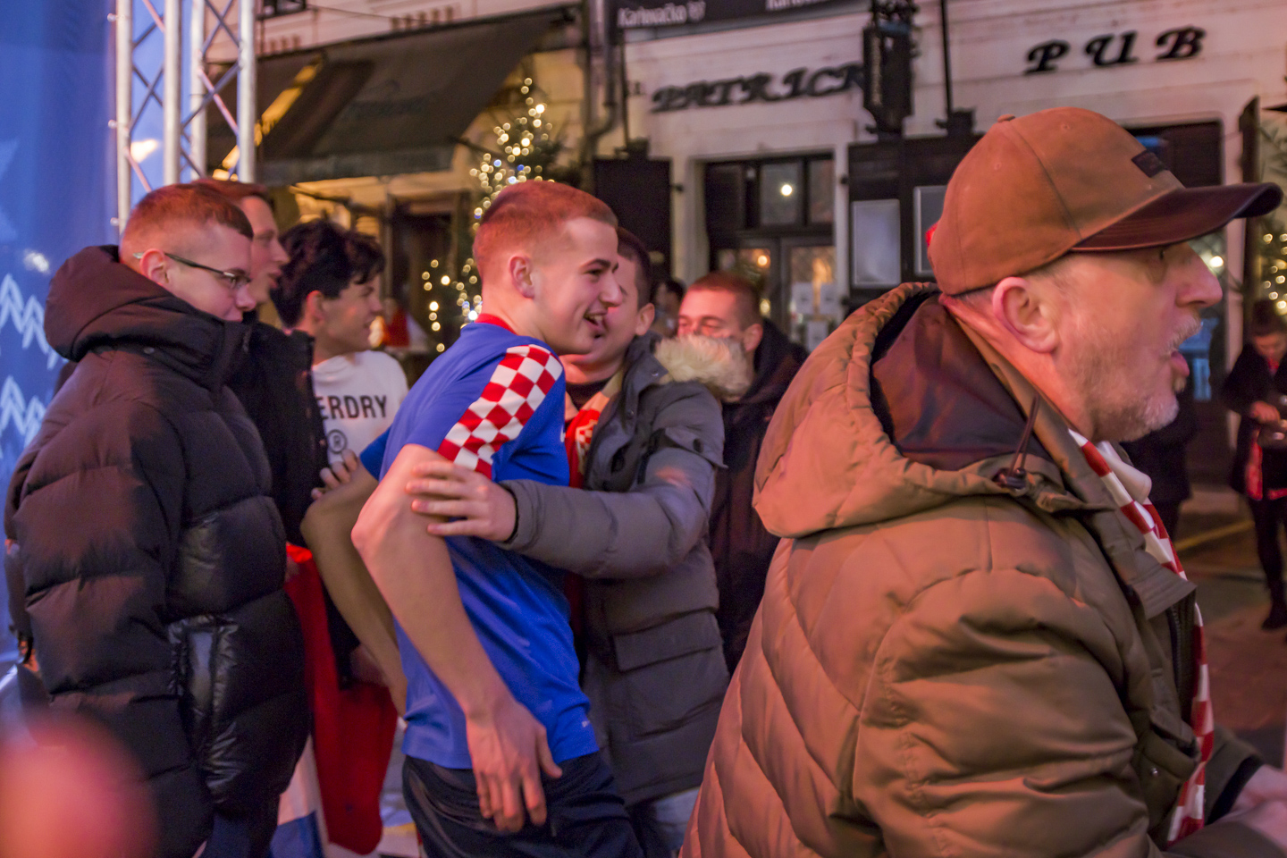 Slavlje nakon pobjede Hrvatske