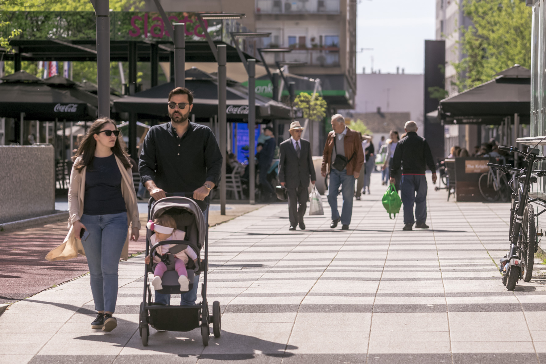 Sunčana subota u središtu Osijeka