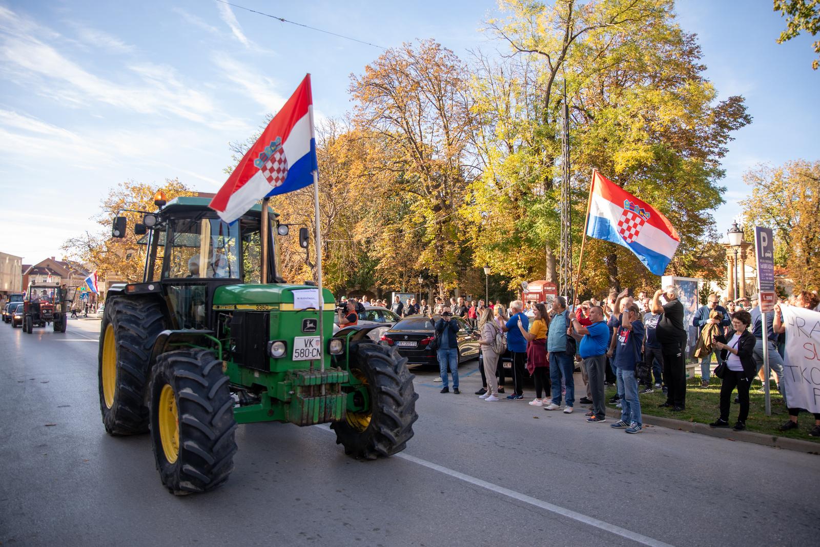 Prosvjed svinjgojaca u Vinkovcima