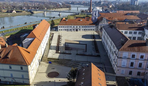 Tvrđa – pogled iz zraka, siječanj 2024.