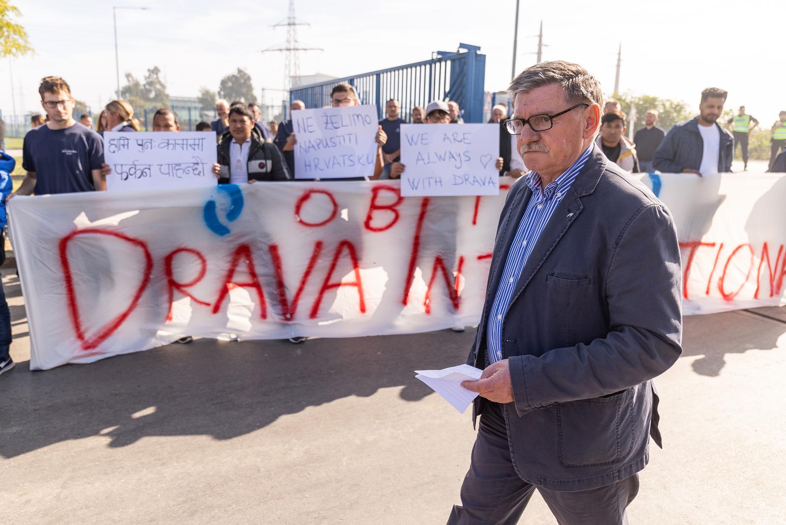 Prosvjed radnika Drave International