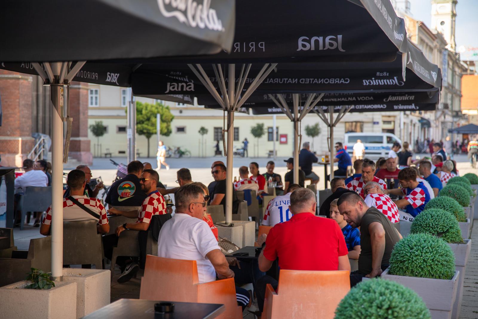 Navijači u središtu Osijeka