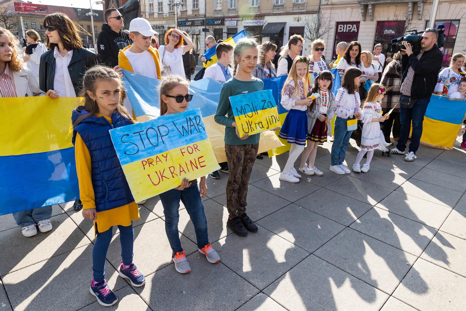 U Osijeku održan skup potpore Ukrajini