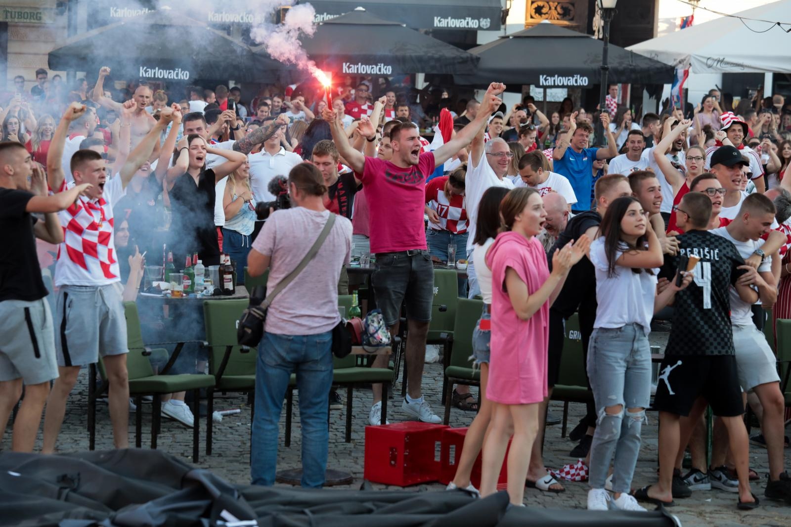 EURO 2020: Gledanje utakmice Hrvatska-Španjolska u Tvrđi