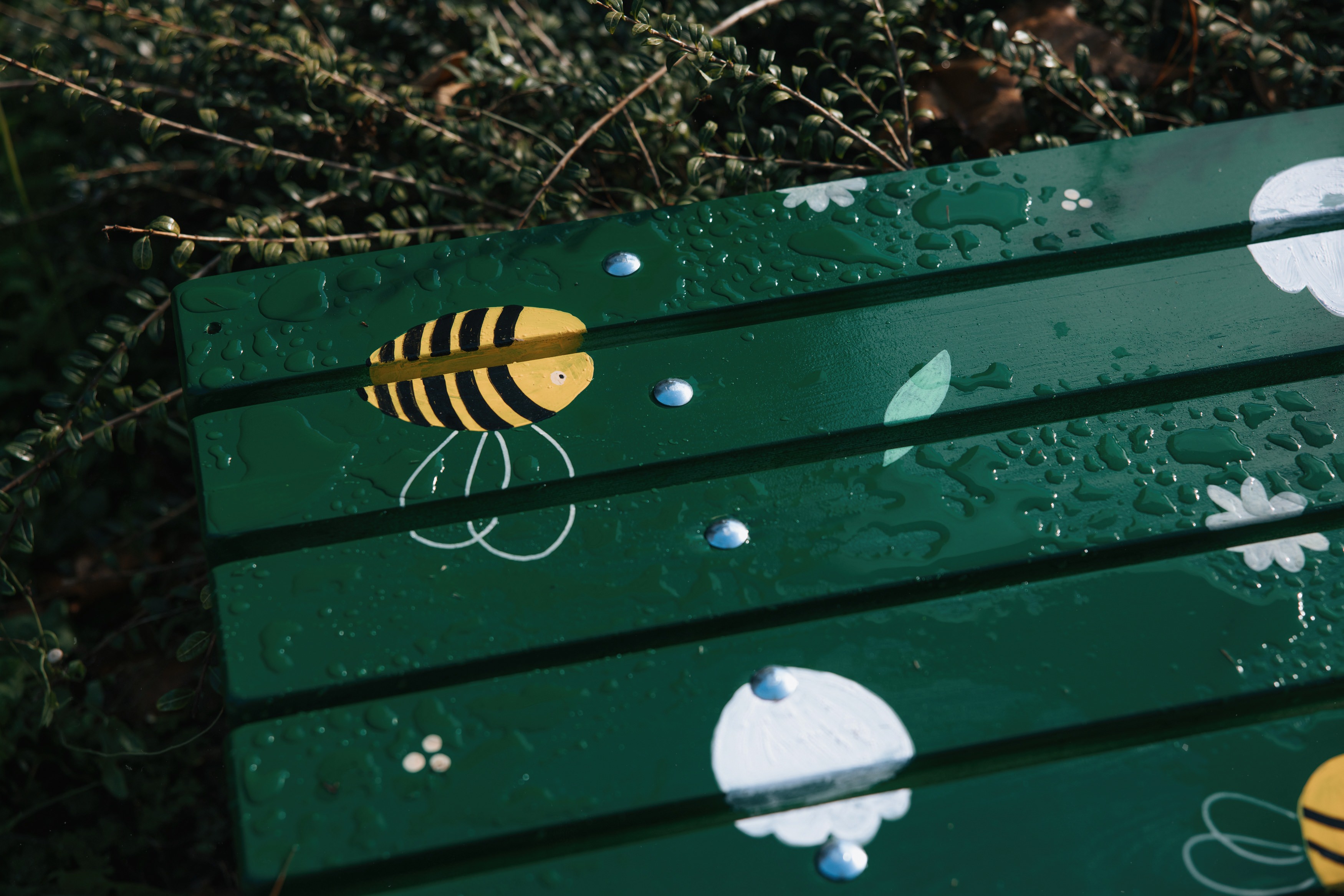 Oslikane klupe u osječkom parku Oslikane klupe u osječkom parku