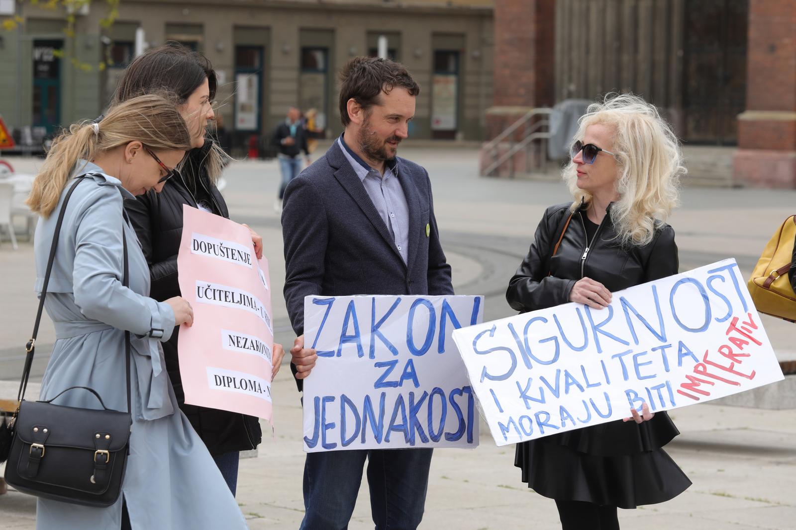 Prosvjed odgojitelja u vrtićima