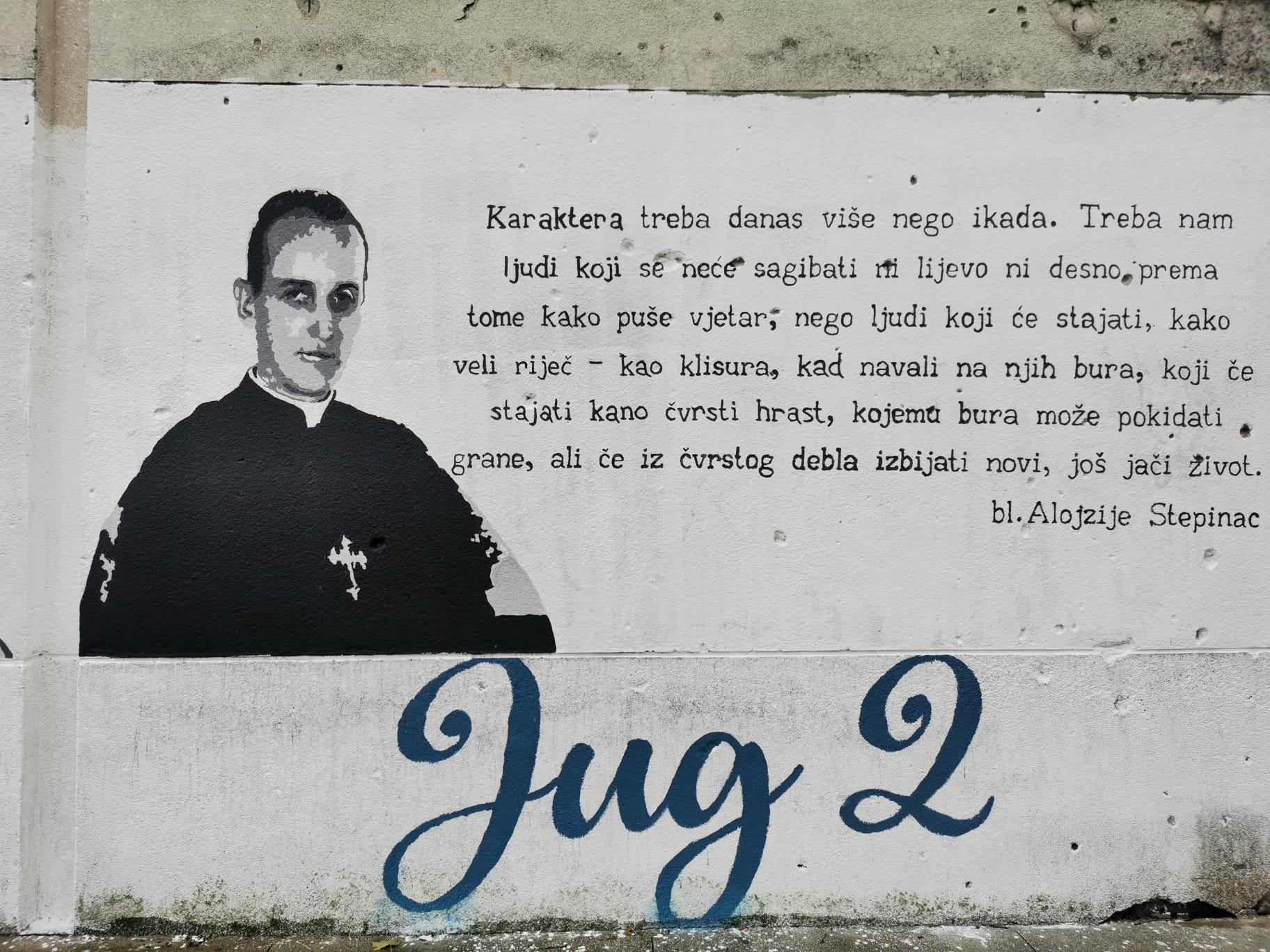 Mural posvećen “HOS-ovoj štafeti smrti” Mural posvećen “HOS-ovoj štafeti smrti”