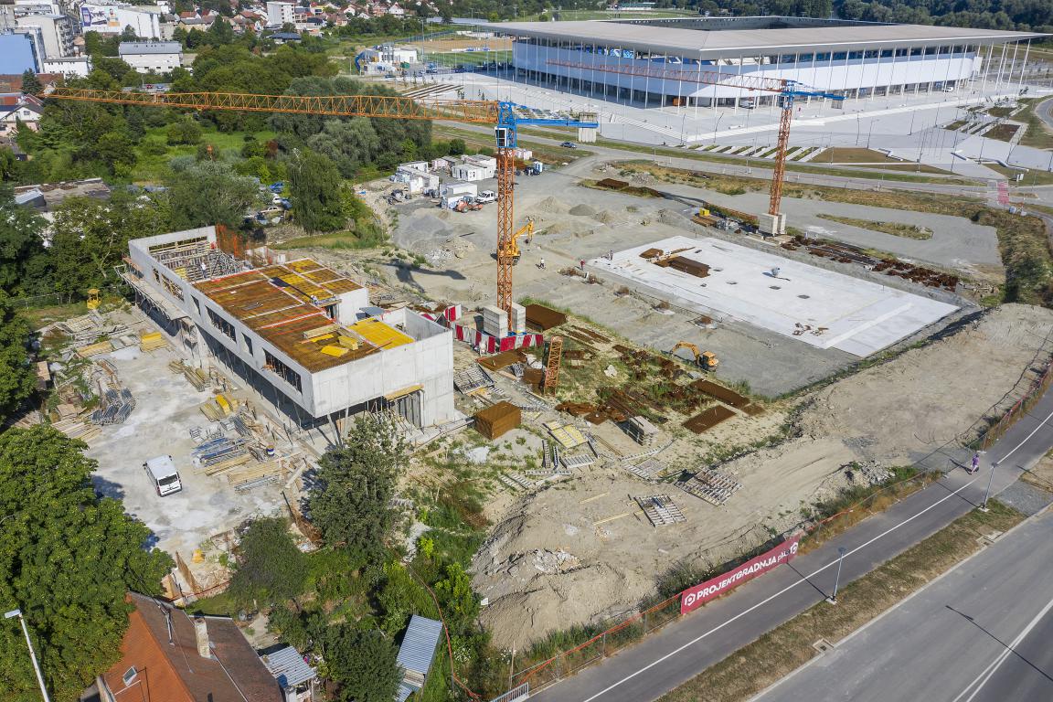 Izgradnja I. gimnazije, srpanj 2023.