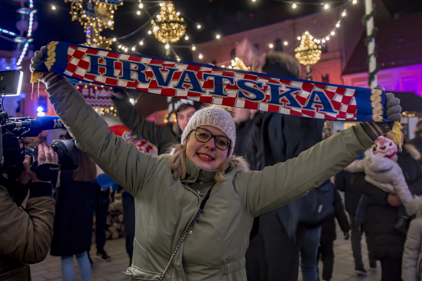 Slavlje nakon pobjede Hrvatske