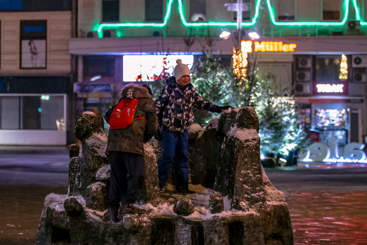 Prvi snijeg zabijelio Osijek Prvi snijeg zabijelio Osijek