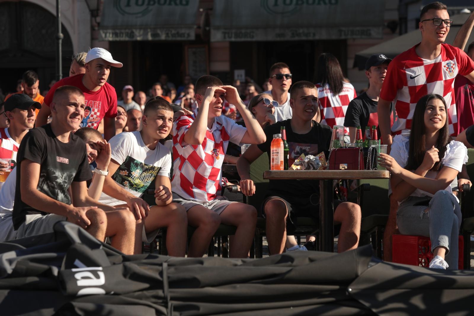 EURO 2020: Gledanje utakmice Hrvatska-Španjolska u Tvrđi