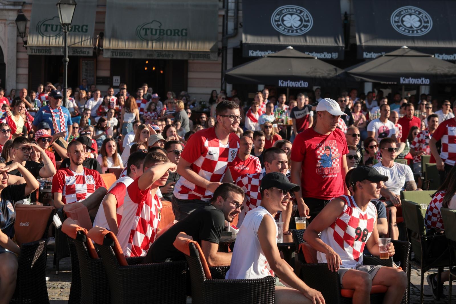 EURO 2020: Gledanje utakmice Hrvatska-Španjolska u Tvrđi