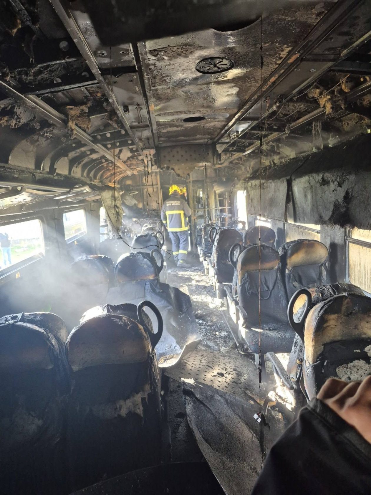 Požar vlaka u Velikoj