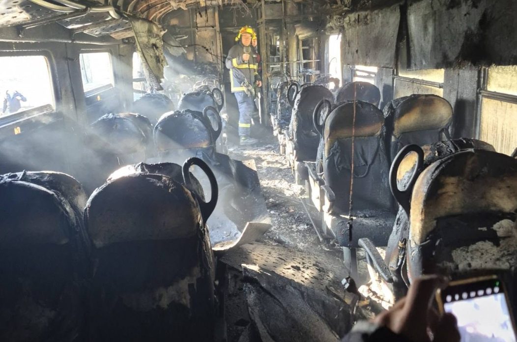 Požar vlaka u Velikoj