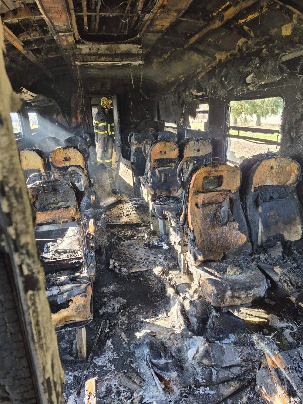 Požar vlaka u Velikoj