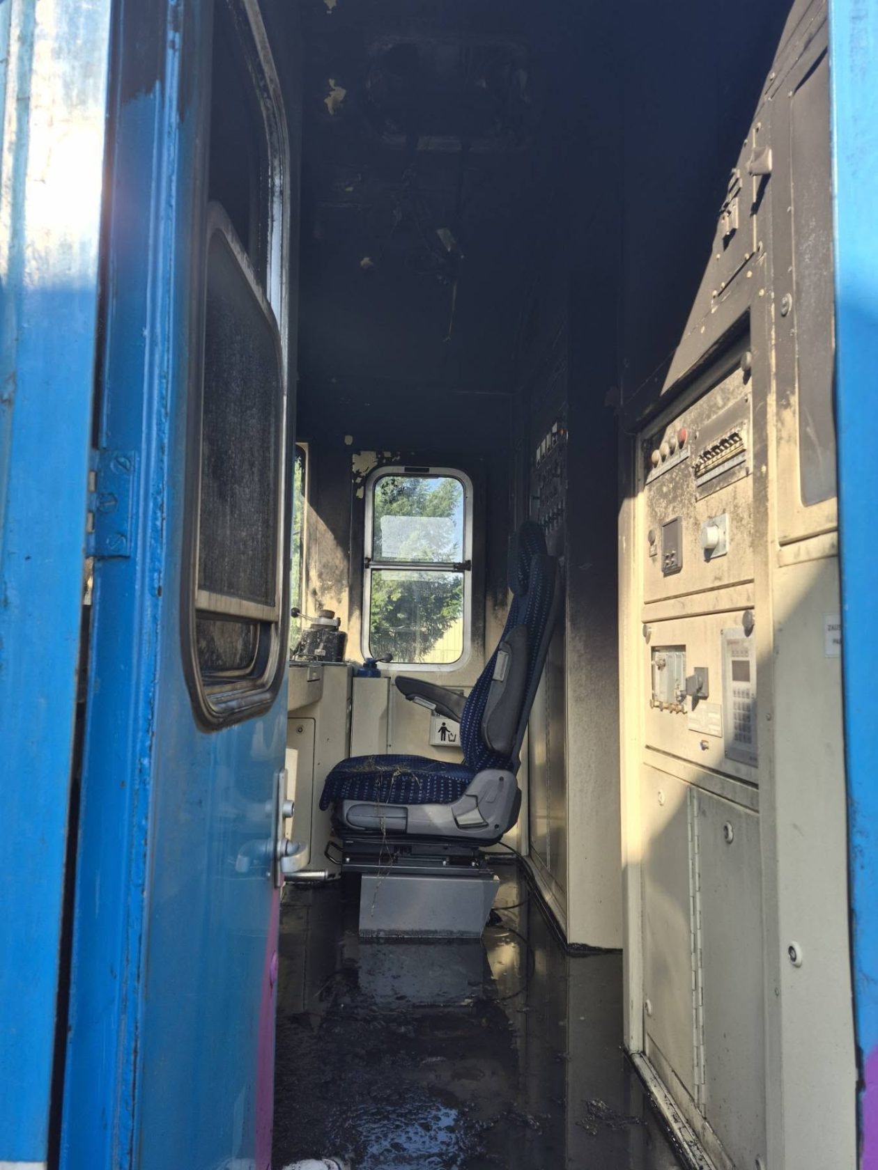 Požar vlaka u Velikoj