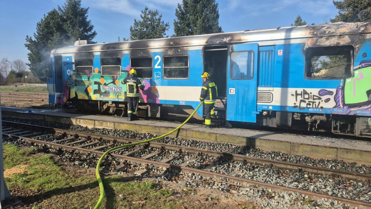 Požar vlaka u Velikoj