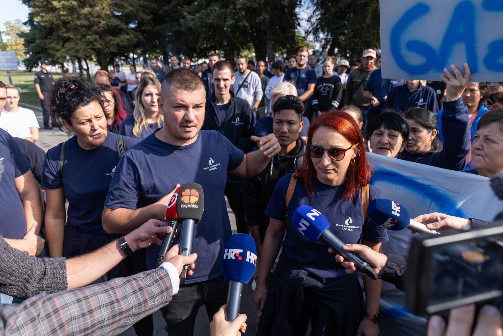 Prosvjed radnika Drave International