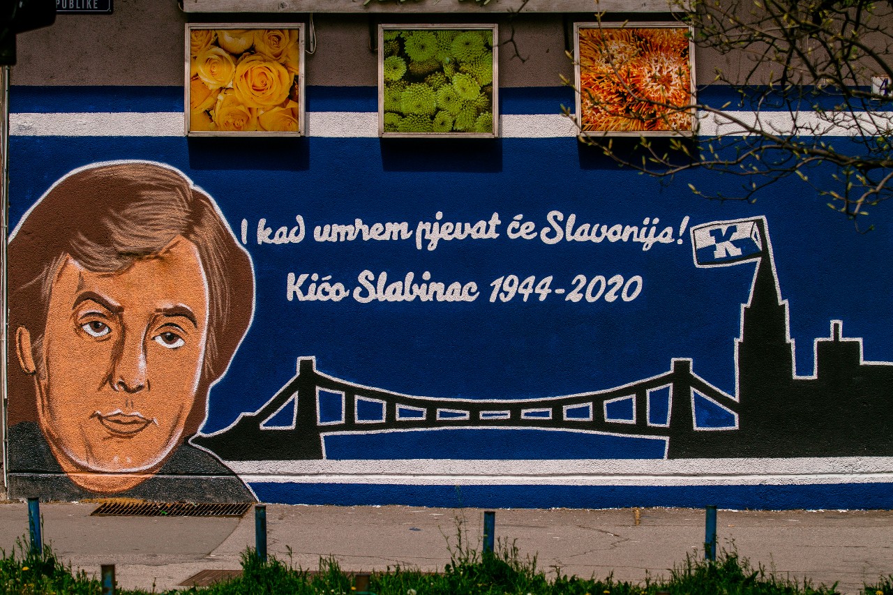 Travanj 2021. – Mural posvećen Kići Slabincu