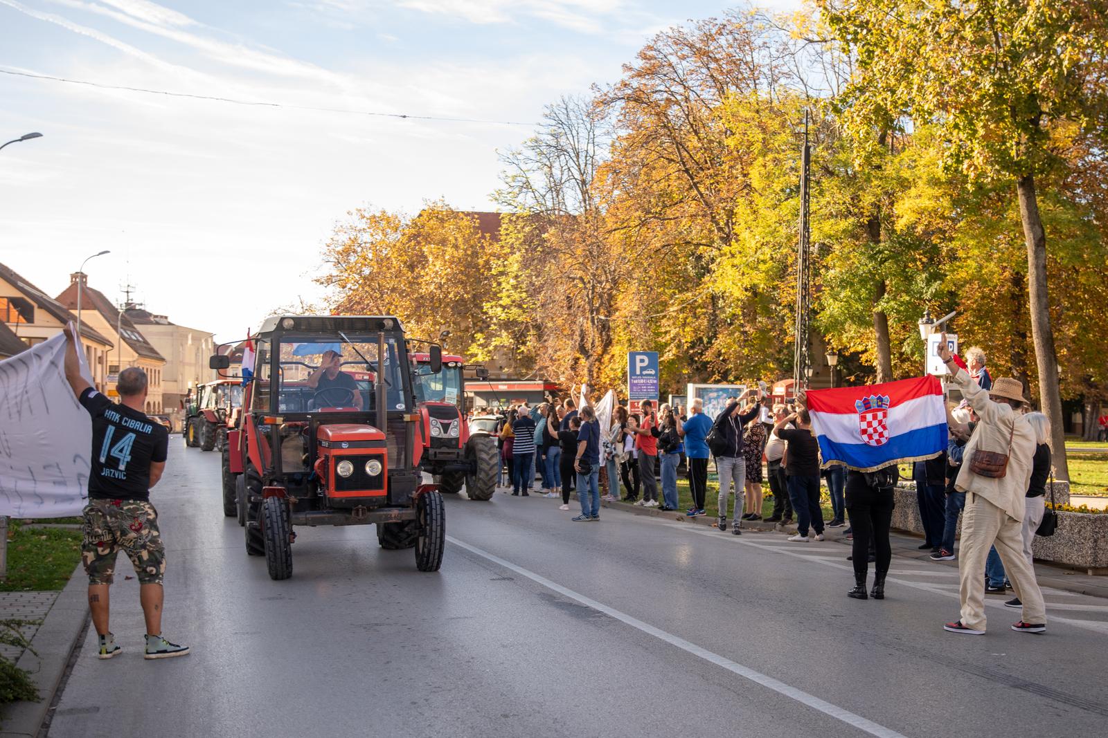 Prosvjed svinjgojaca u Vinkovcima