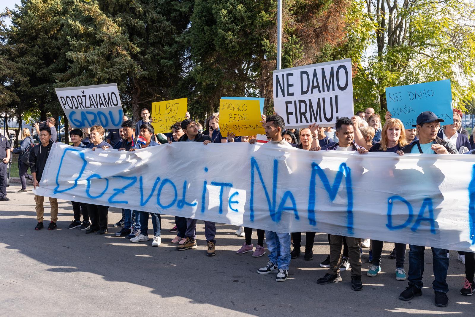 Prosvjed radnika Drave International
