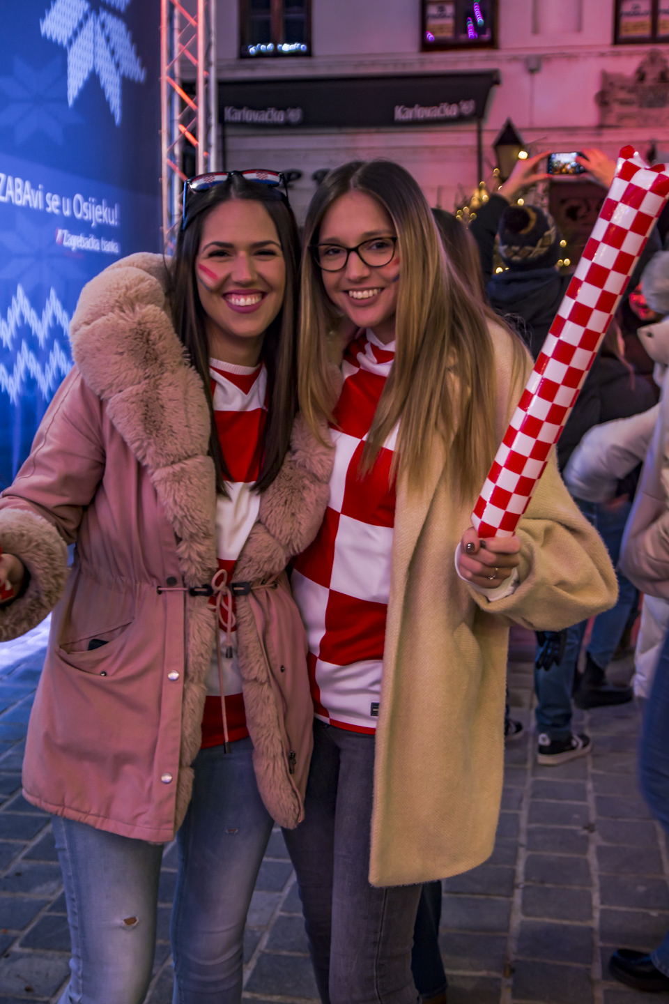 Slavlje nakon pobjede Hrvatske