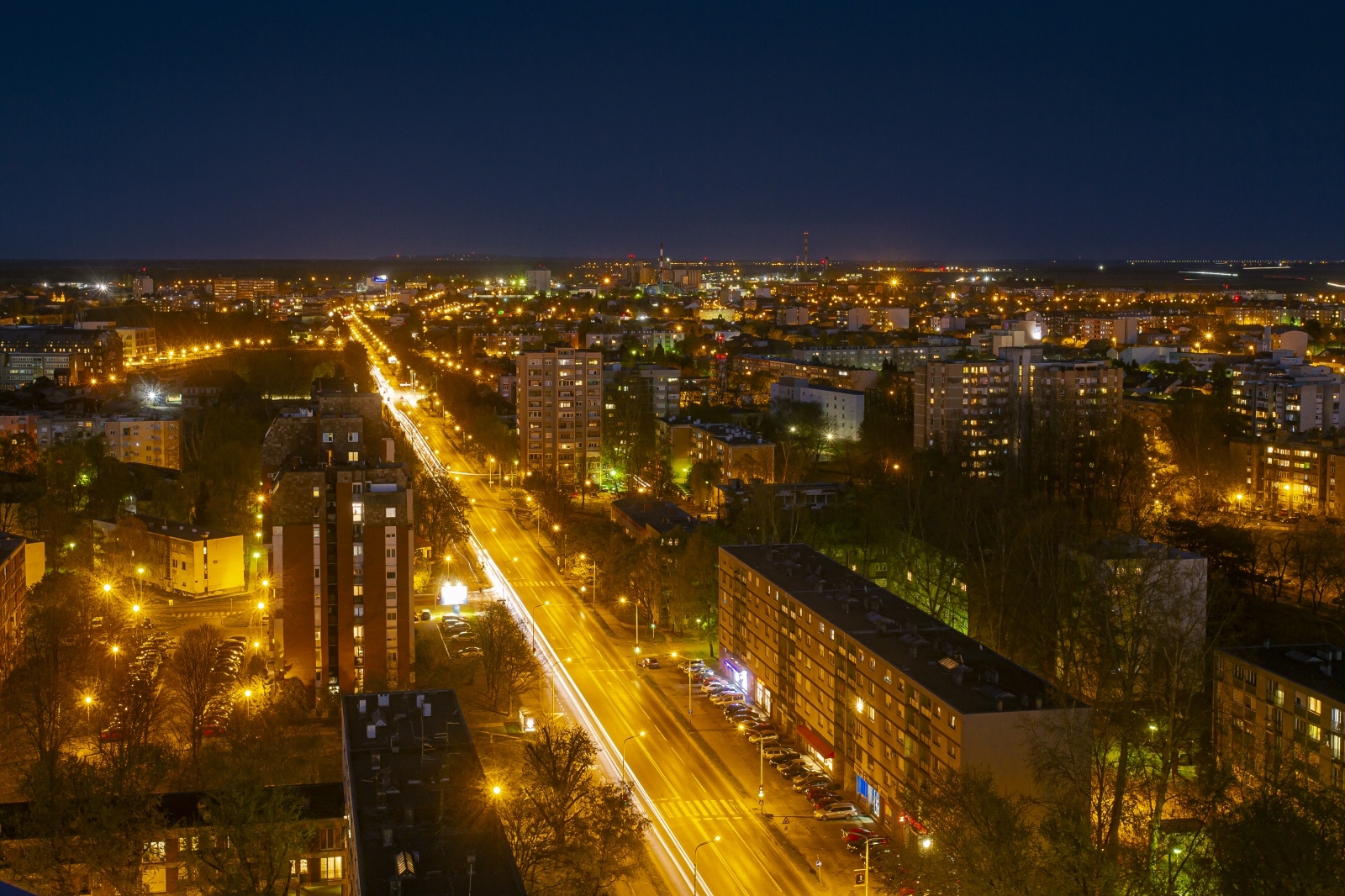 Panorama Osijeka u večernjim satima