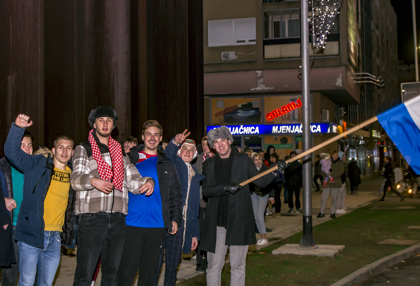 Slavlje nakon pobjede Hrvatske